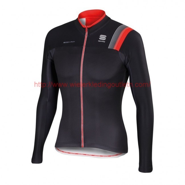 2016 Sportful JSW zwart Wielerkleding Wielershirt lange mouw 213735