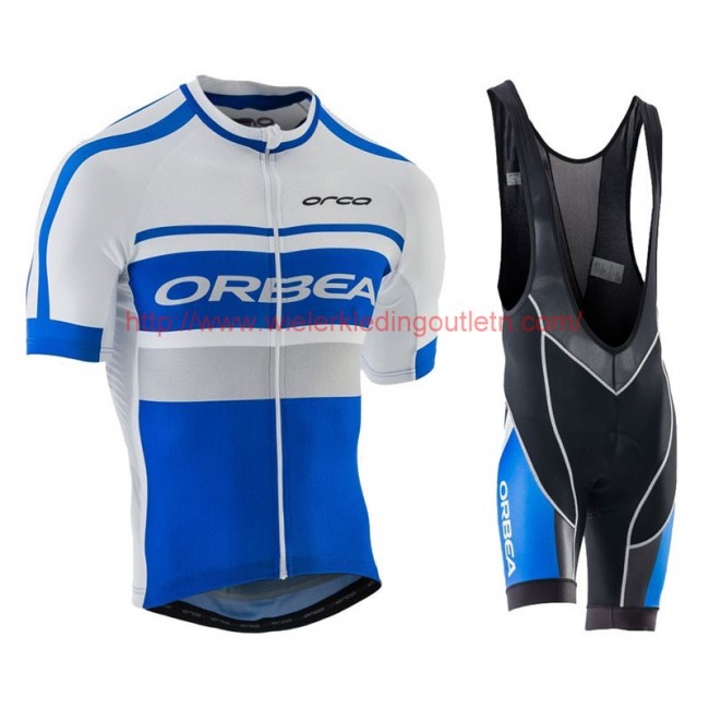 2016 Orbea Style de club Blauw-wit Wielerkleding Wielershirt Korte+Korte Fietsbroeken Bib 213638