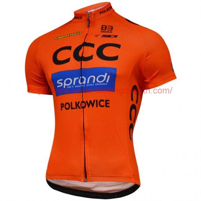 2017 CCC SPRANDI Wielerkleding Wielershirt Korte Mouw 20176902