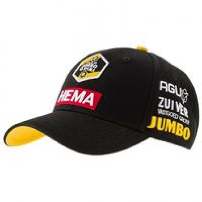 TEAM JUMBO-VISMA Podium fiets muts 2020 zwart-geel 2020002
