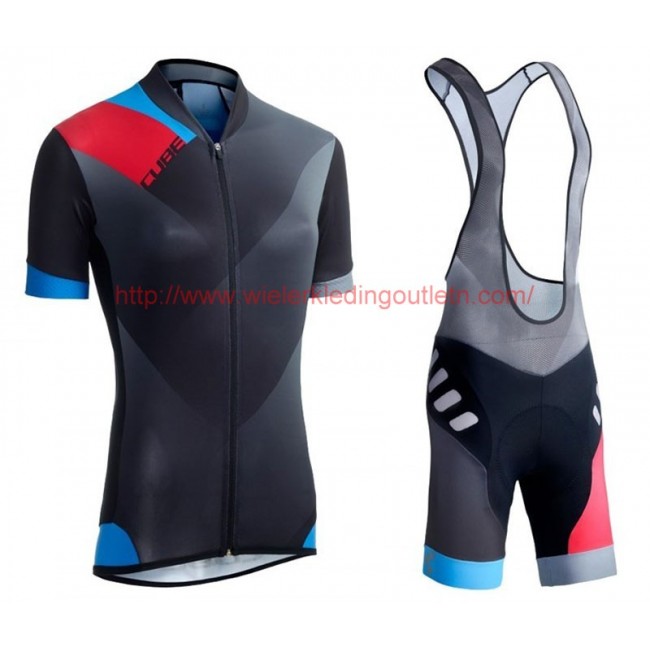 2016 Cube WLS zwart Zero Dames Wielerkleding Wielershirt Korte+Korte Fietsbroeken Bib 213572