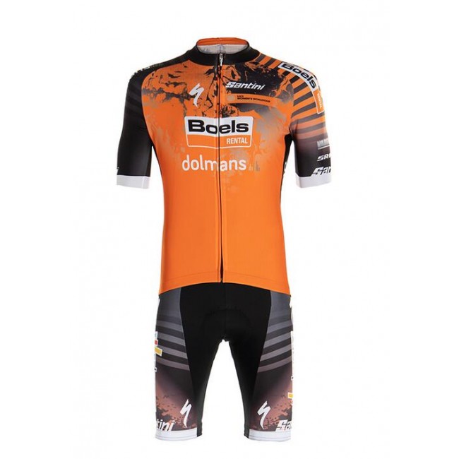 2020 BOELS DOLMANS Fietskleding Wielershirt Korte Mouw+Korte Fietsbroeken Bib M7H2M