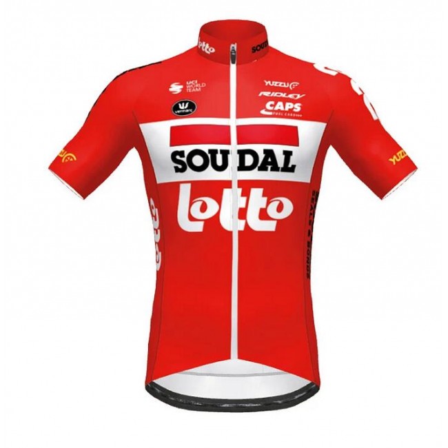 Lotto Soudal 2020 TdF Fietsshirt Korte Mouw rouge Wit HGL5Q