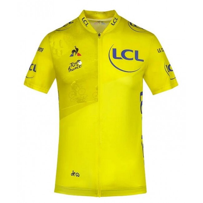 2020 Tour de France Fietsshirt Korte Mouw Geel OIDRY