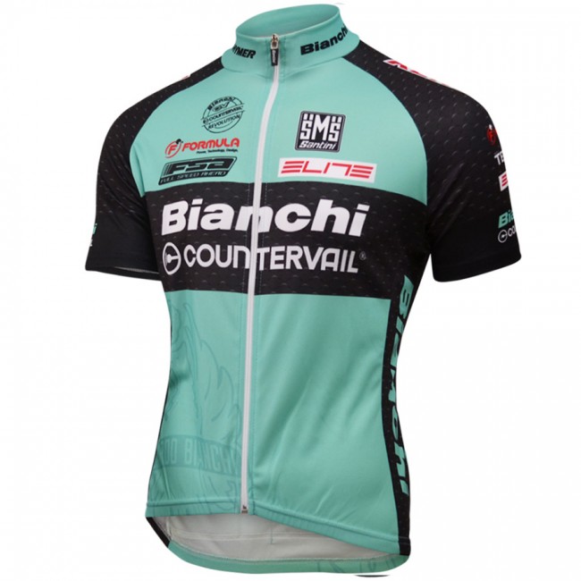 2016 Bianchi Countervail Fietsshirt Korte Mouw 2016036519