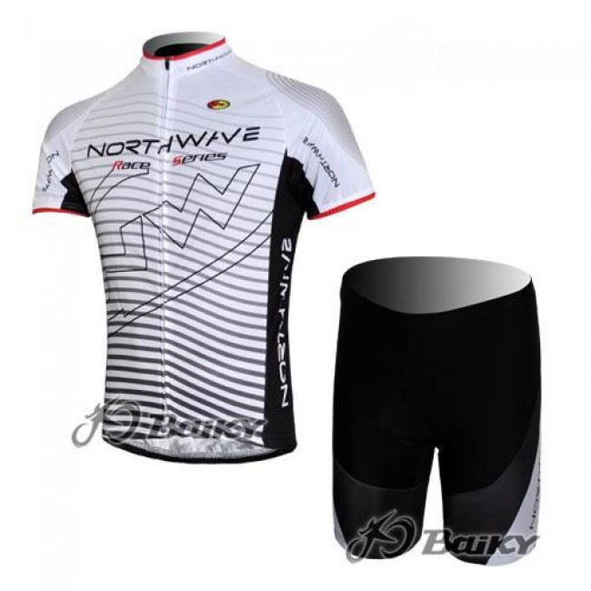 Northwave Pro Team Fietspakken Fietsshirt Korte+Korte fietsbroeken zeem wit 4113