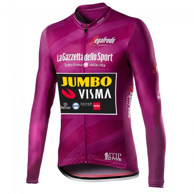 Giro D-italia Jumbo Visma 2021 Fietskleding Fietsshirt Lange Mouw 2021045