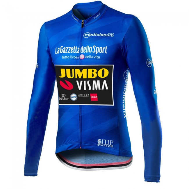 Giro D-italia Jumbo Visma 2021 Fietskleding Fietsshirt Lange Mouw 2021046