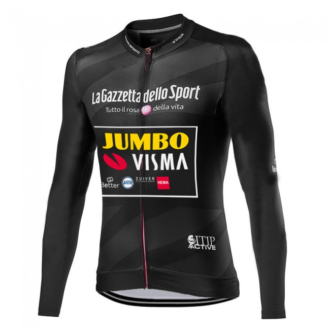 Giro D-italia Jumbo Visma 2021 Fietskleding Fietsshirt Lange Mouw 2021047