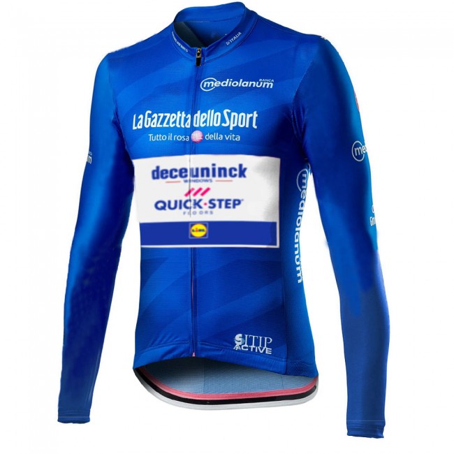 Giro D-italia Quick Step 2021 Fietskleding Fietsshirt Lange Mouw 2021061
