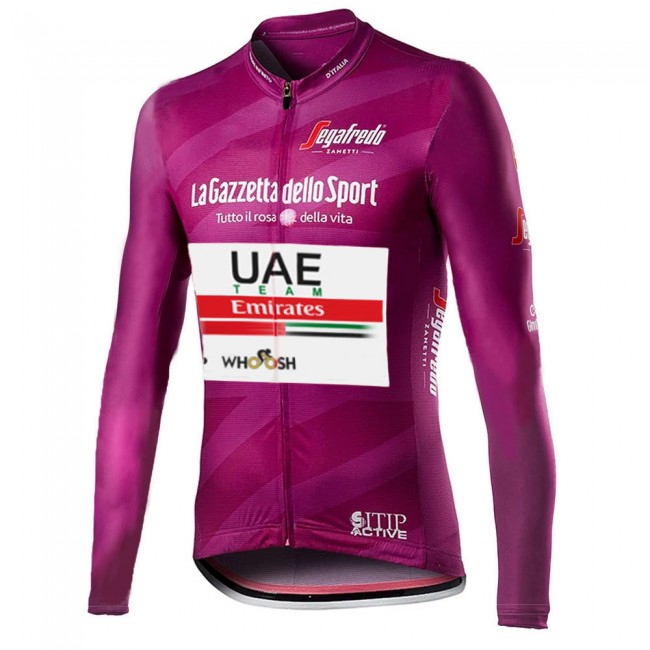 Giro D-italia Uae Emirates 2021 Fietskleding Fietsshirt Lange Mouw 2021082