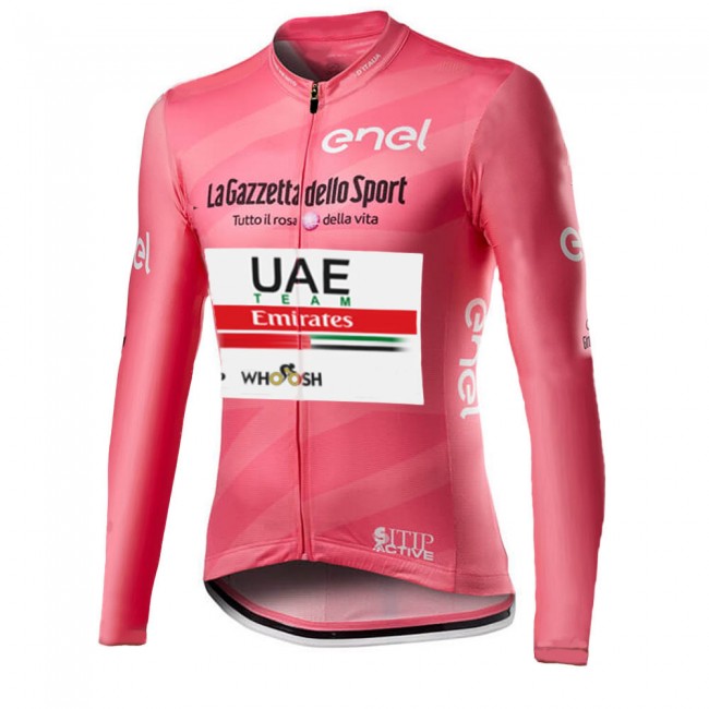 Giro D-italia Uae Emirates 2021 Fietskleding Fietsshirt Lange Mouw 2021083