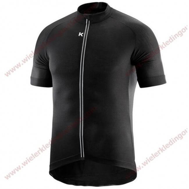 2018 Katusha Merino zwart Wielershirt korte mouw 18C10222