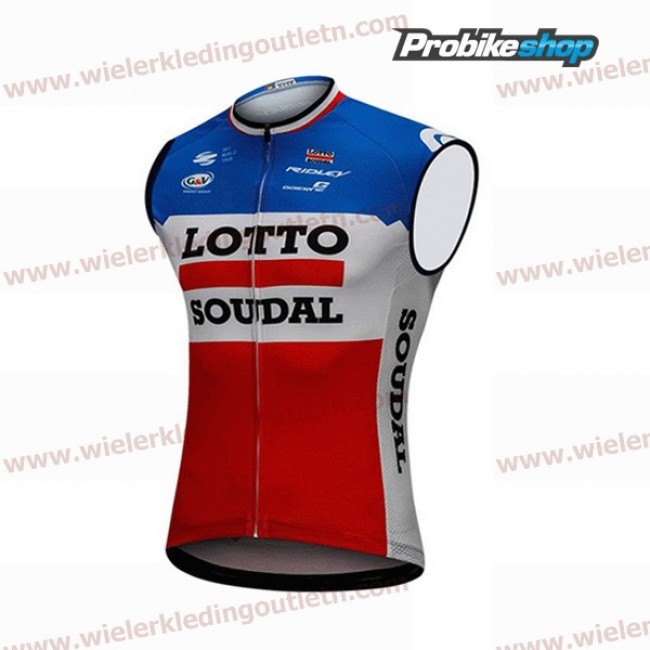 2018 Lotto Soudal blauw wit rood Wielershirt Mouwloze A2018917