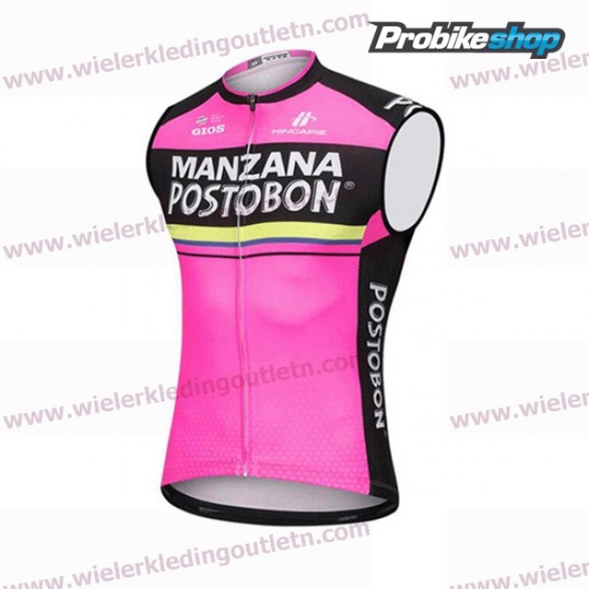 2018 MANZANA POSTOBON Wielershirt Mouwloze A2018926