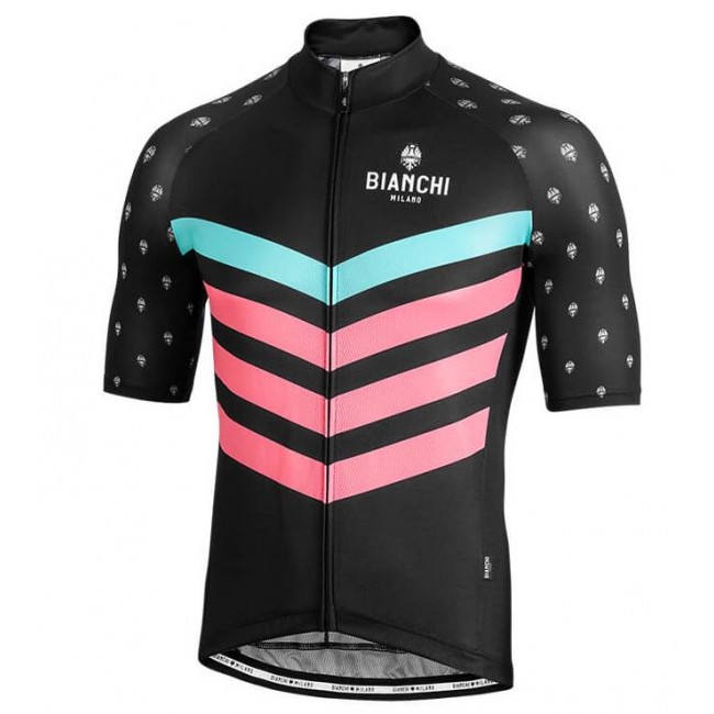 BIANCHI MILANO Nicandro Black Fietsshirt korte mouw 190224066