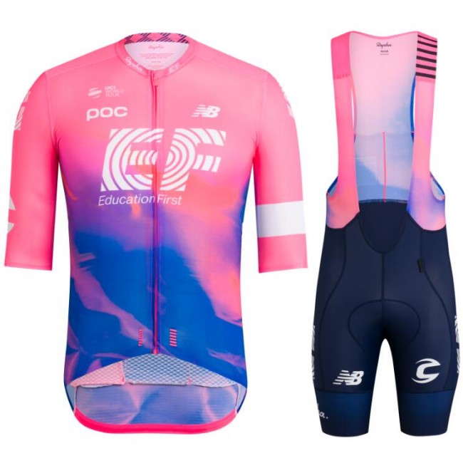 EF Education First PRO TEAM AERO 2019 Fietskleding Set Fietsshirt Korte Mouw+Korte fietsbroeken Bib 190224121