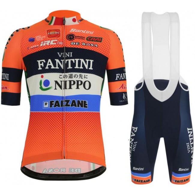 Vini Fantini Nippo Faizane 2019 Fietskleding Set Fietsshirt Korte Mouw+Korte fietsbroeken Bib 19040706