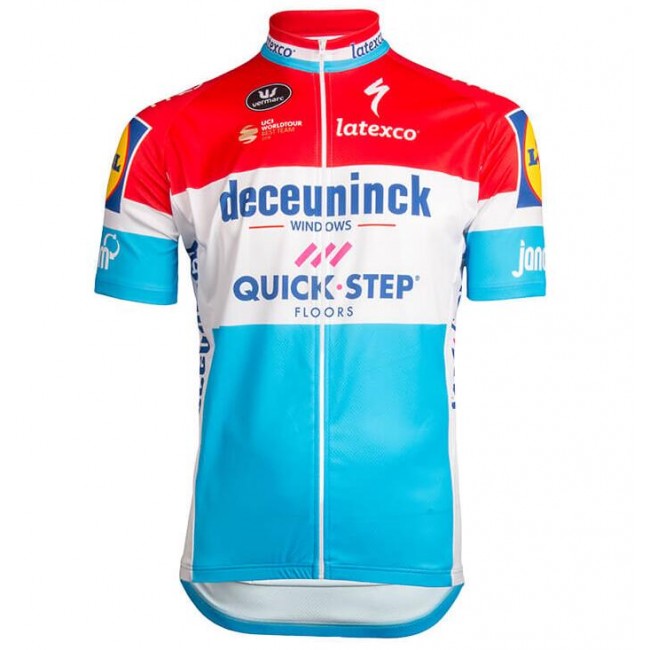 Deceuninck-Quick Step Luxembourgian Champion 2019 Fietsshirt korte mouw 19040773