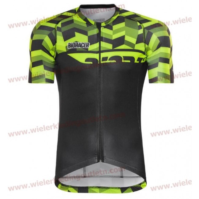 Bioracer Spitfire Fishbone Groen 2018 Wielershirt korte mouwen 18A0088