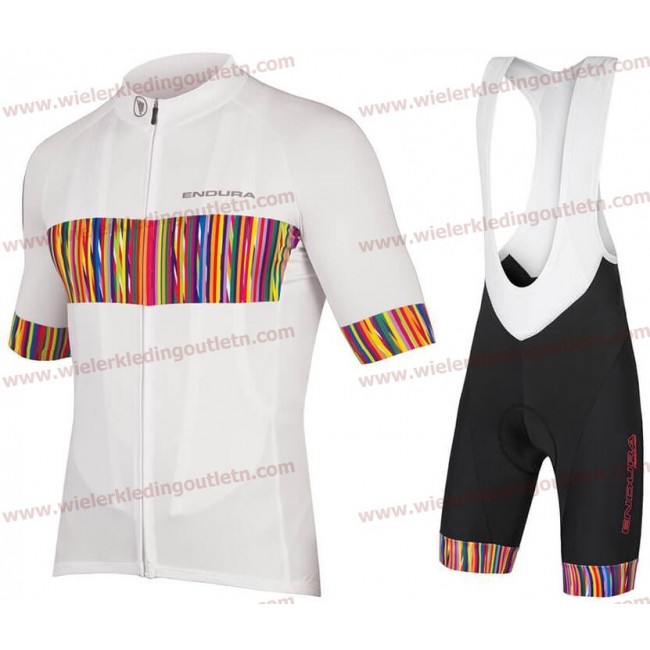 ENDURA Graphics Pinstripe Wielerkleding Set Wielershirt korte mouwen+Fiets Koersbroek D117