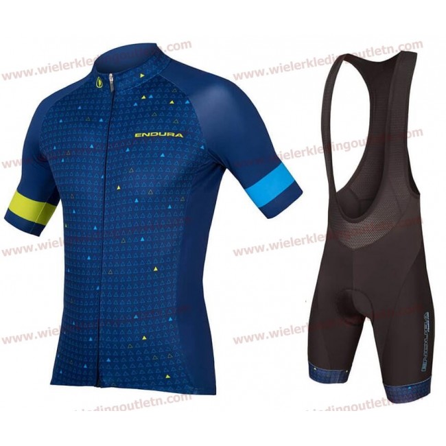 ENDURA Graphics Triangulate Wielerkleding Set Wielershirt korte mouwen+Fiets Koersbroek D120