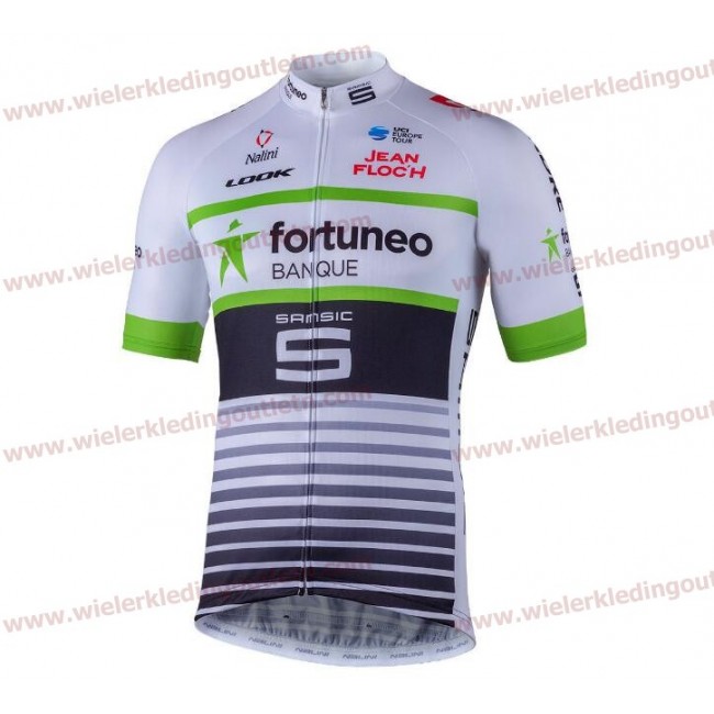 2018 Team Fortuneo Samsic Wielershirt Korte Mouwen D211