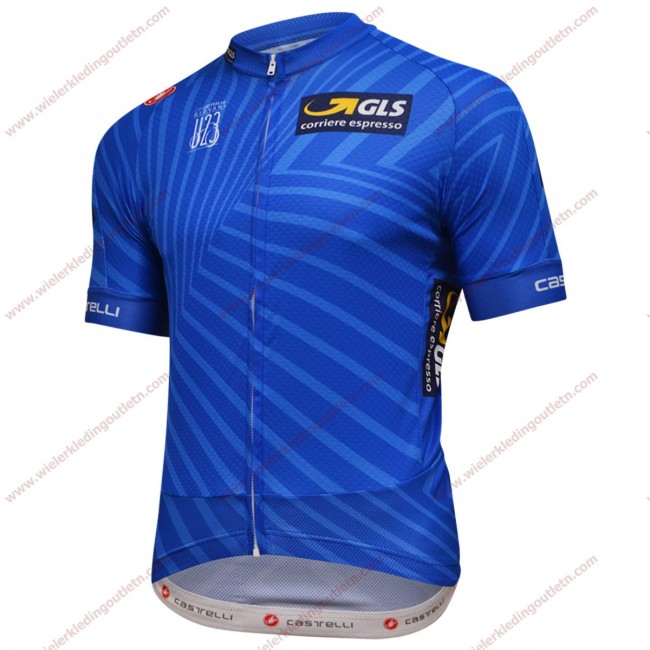 Giro d-Italia U23 2018 blauw Wielershirt korte mouw 18C10230