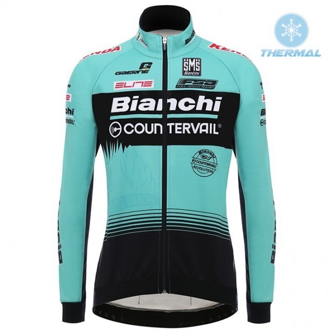 2018 Profteam Bianchi Countervail Fietsshirt lange mouw Winter rGdQR