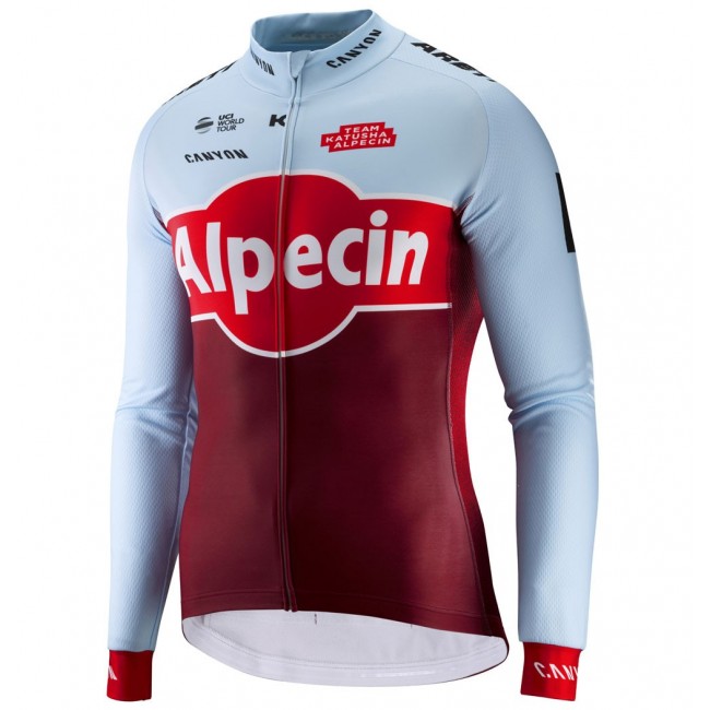 2018 Profteam Katusha Alpecin Wielershirts lange mouw L1uTe