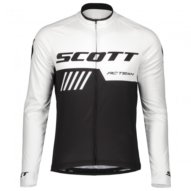 2019 Scott-RC-Profteam zwart-wit Wielershirts lange mouw 2DdQo