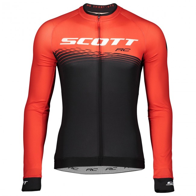 2019 Scott-RC PRO zwart-rood Wielershirts lange mouw jrCPz