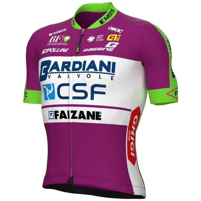 BARDIANI CSF FAIZANE' 2022 wielershirt met korte mouwen (lange ritssluiting)-ALE professioneel wielerteam