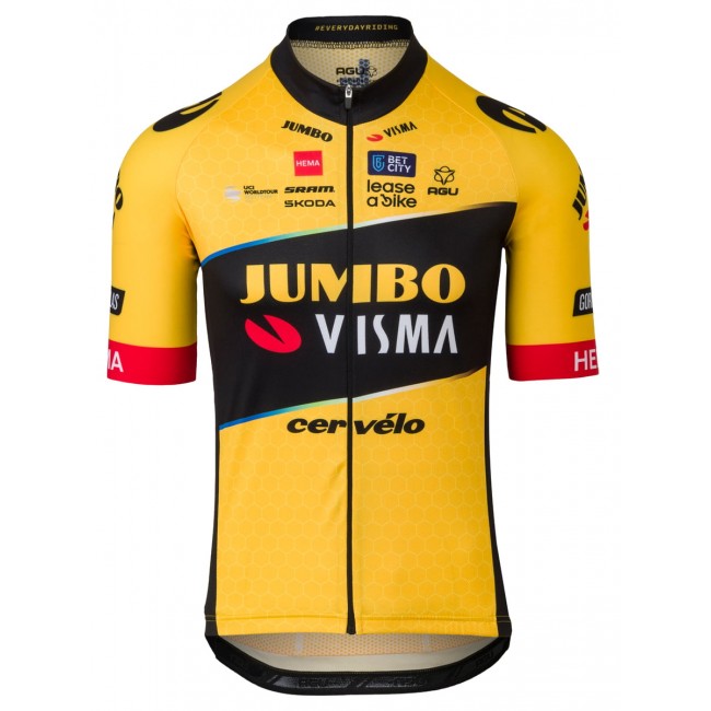 TEAM JUMBO-VISMA 2023 korte mouw fietsshirt professioneel wielerteam